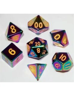 16mm Polyhedral Flame Torched Rainbow 7