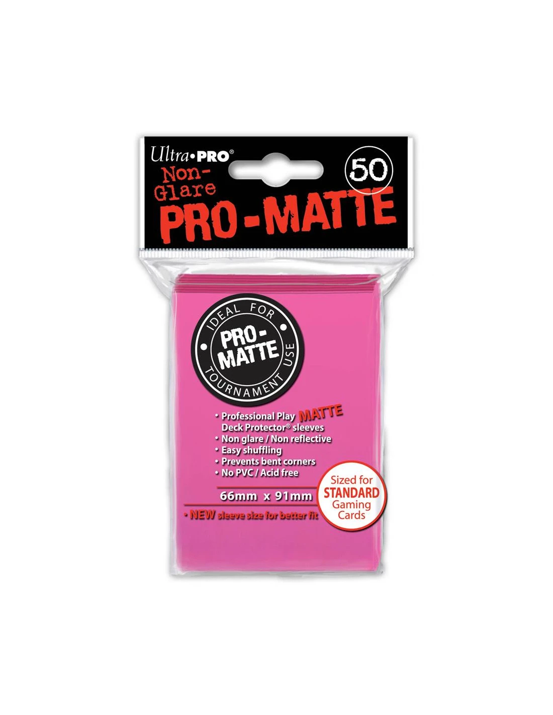 Ultra Pro 66mm X 91mm Pro-Matte Bright Pink 3 Ultra Pro 66mm X 91mm Pro-Matte Bright Pink