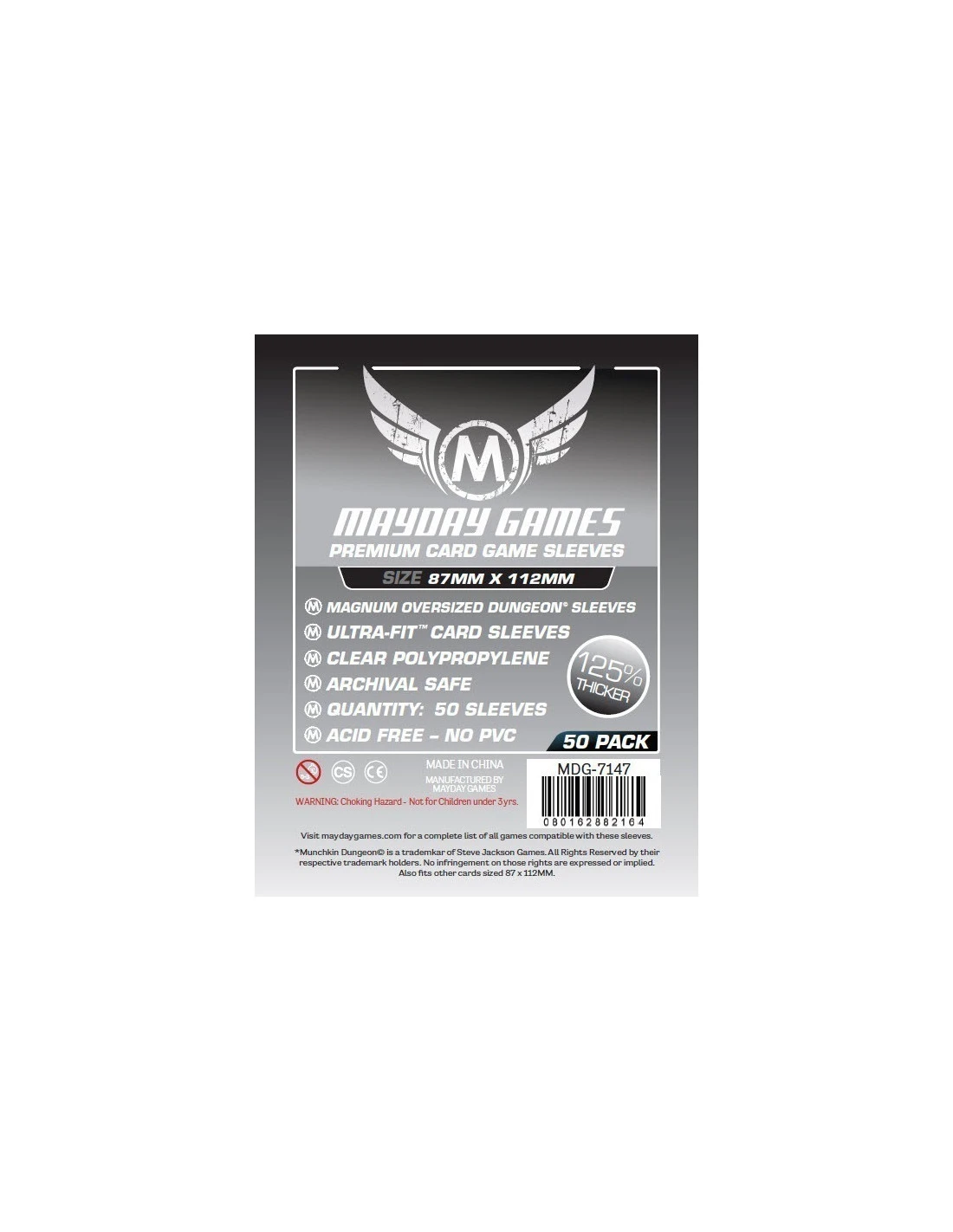 Mayday: 87mm X 112mm: Magnum Oversize Dungeon Premium Sleeves (50) 3 Mayday: 87mm X 112mm: Magnum Oversize Dungeon Premium Sleeves (50)
