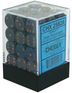 Chessex D6 12mm Set Van 36 Dustu Blue W/gold