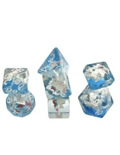 Dice Set Blue Unicorn (7)