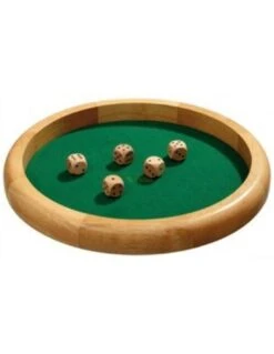 Dobbelpiste XL.Blank Hout 40 Cm.+ 5 Dob.st.