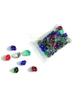 Dobbelsteen D10 Kunststof Assorti