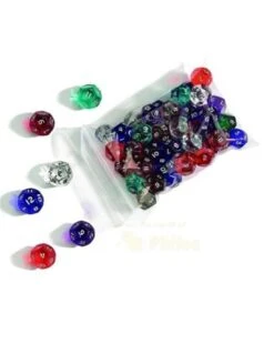 Dobbelsteen D12 Kunststof Assorti