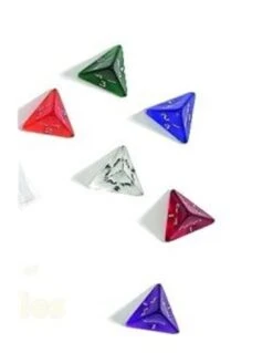 Dobbelsteen D4 Kunststof Assorti