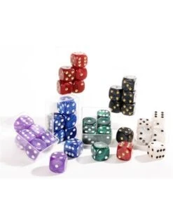 Dobbelsteen D6 Kunststof Gemarmerd (set Van 6)
