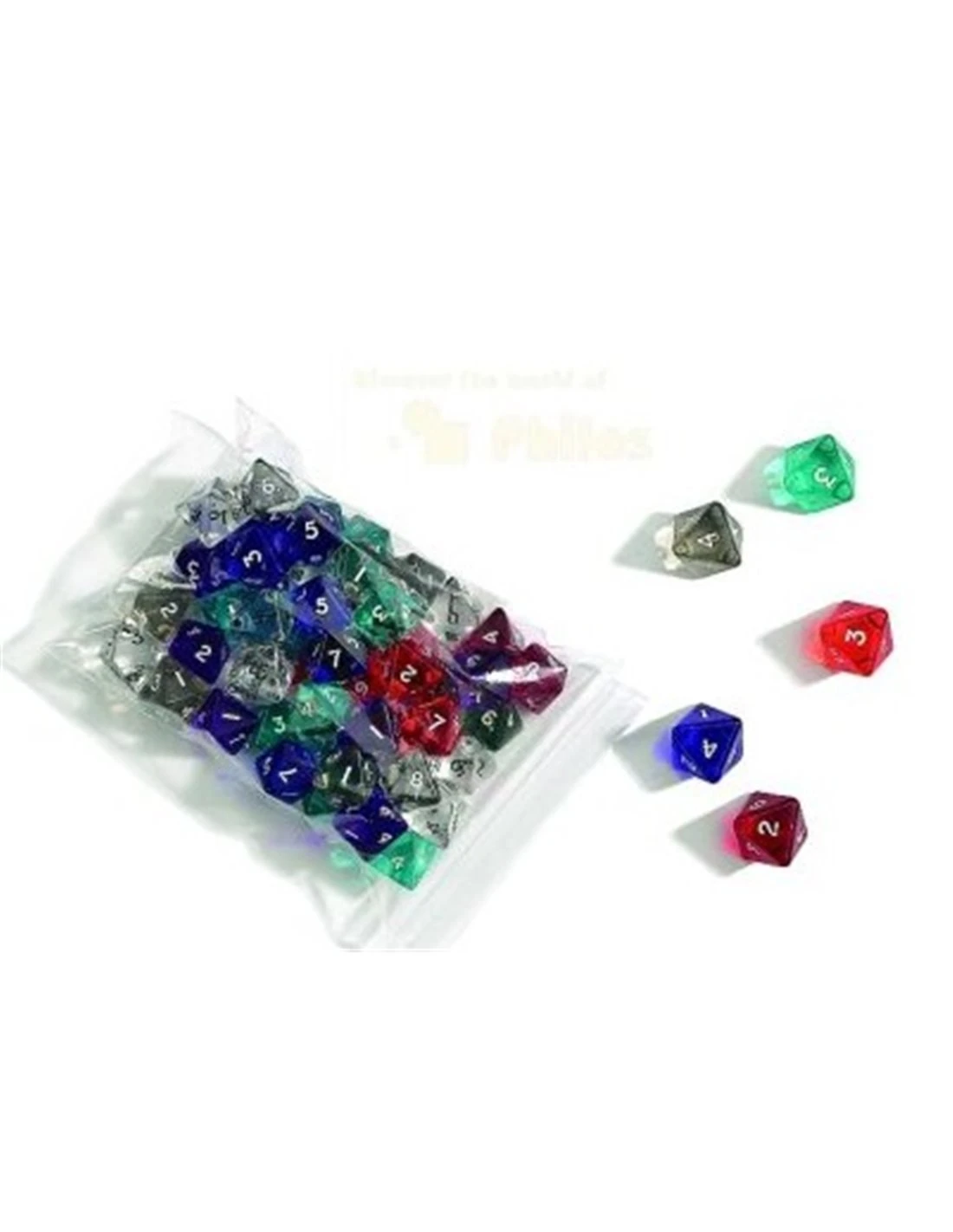 Dobbelsteen D8 Kunststof Assorti 3 Dobbelsteen D8 Kunststof Assorti