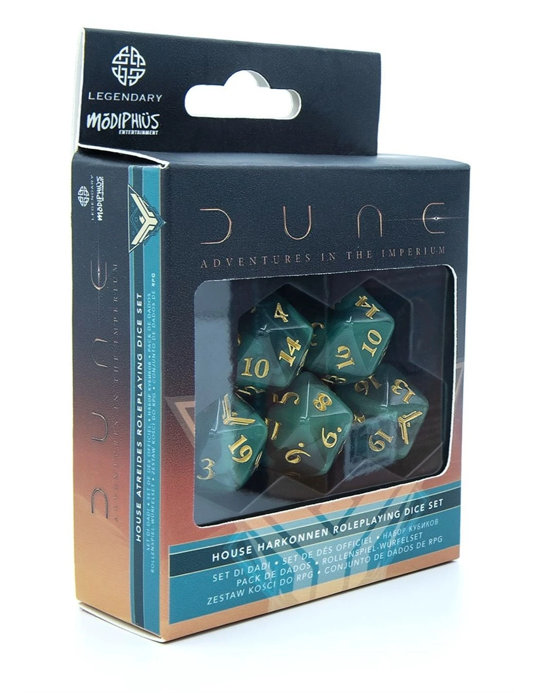 Dune RPG Atreides Dice Set 3 Dune RPG Atreides Dice Set