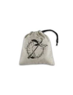 Elvish Beige & Black Basic Dice Bag