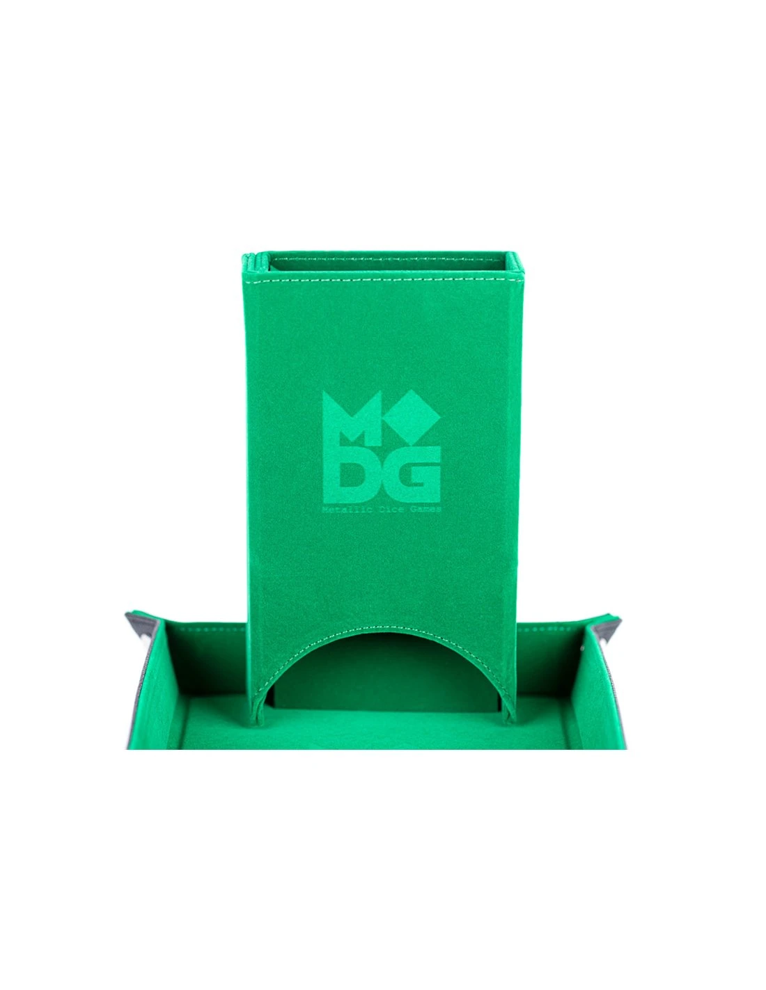 Fold Up Velvet Dice Tower Green 3 Fold Up Velvet Dice Tower Green
