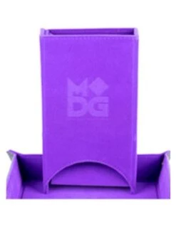 Fold Up Velvet Dice Tower Purple