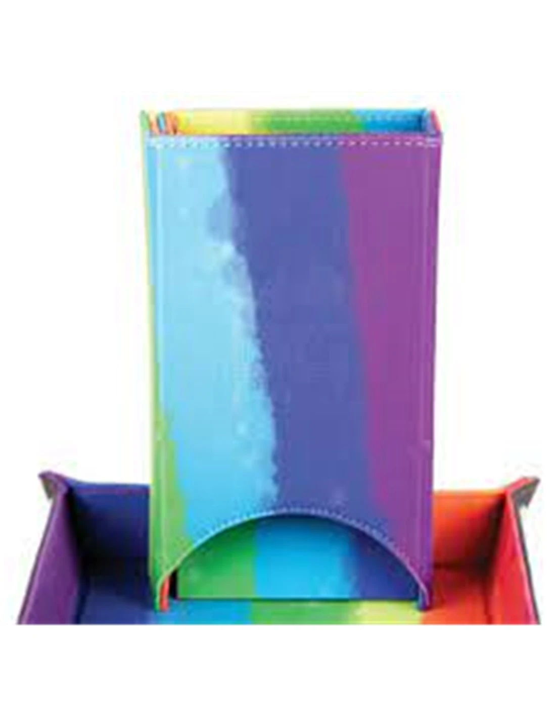 Fold Up Velvet Dice Tower Watercolor Rainbow 3 Fold Up Velvet Dice Tower Watercolor Rainbow