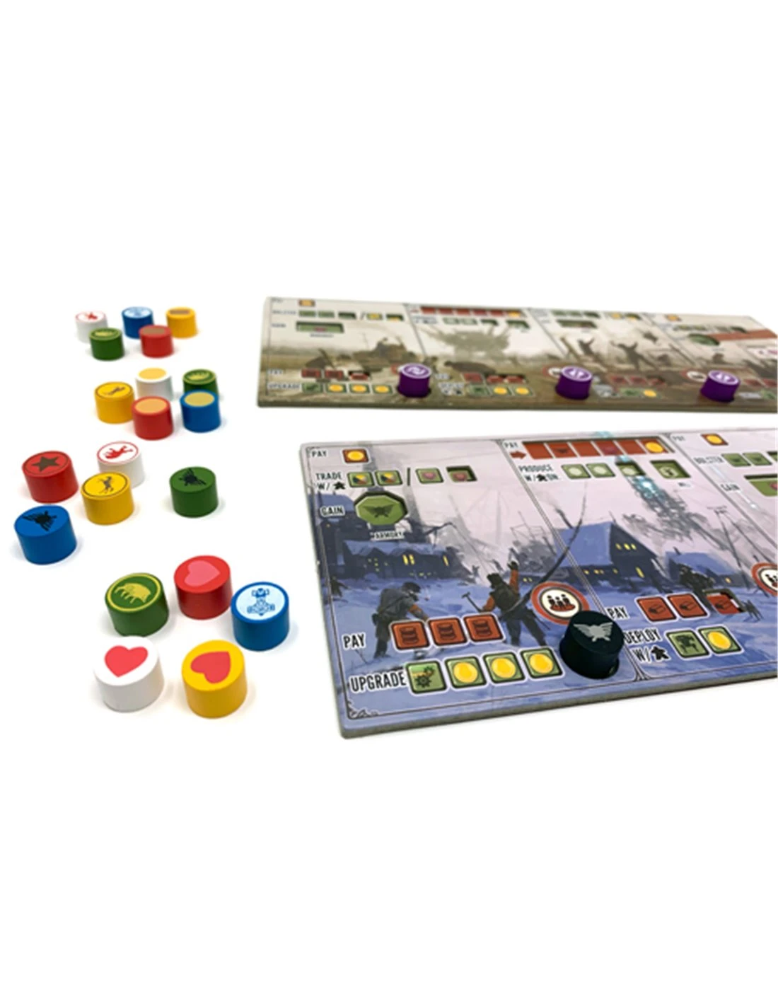 Stonemaier Games Full Set Of Enlist Tokens For Scythe (for Scythe Base Game And All Expansions) 3 Stonemaier Games Full Set Of Enlist Tokens For Scythe (for Scythe Base Game And All Expansions)