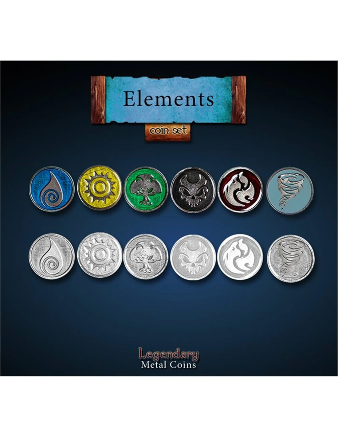 Gloomhaven Elements Pack All 6 Elements (6) 3 Gloomhaven Elements Pack All 6 Elements (6)