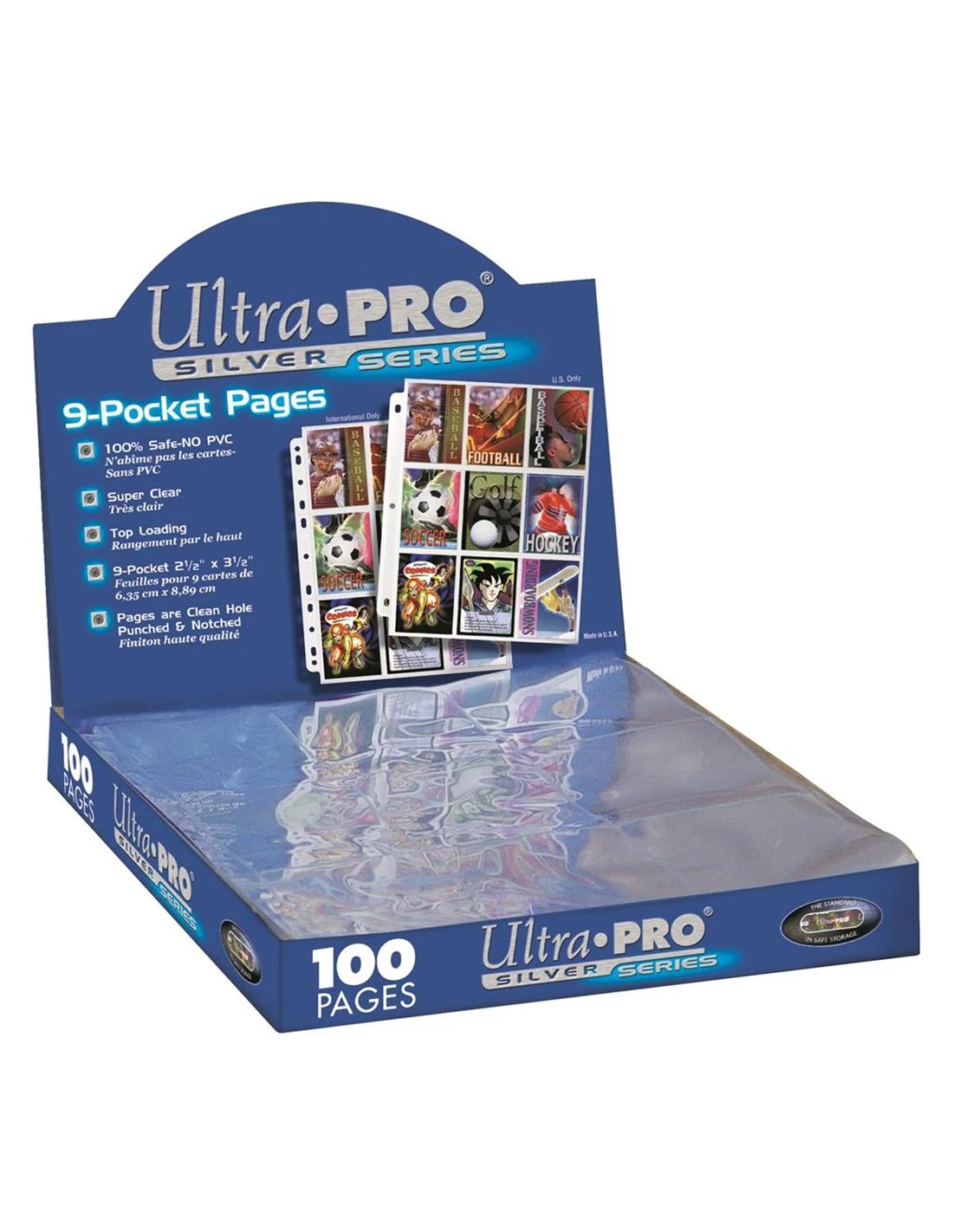 Ultra Pro Hologram Pages Silver 9-Pocket (Doos) 3 Ultra Pro Hologram Pages Silver 9-Pocket (Doos)