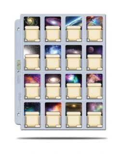 Ultra Pro Hologram Platinum Pages 16-Pocket 3 Hole (100 Stuks)