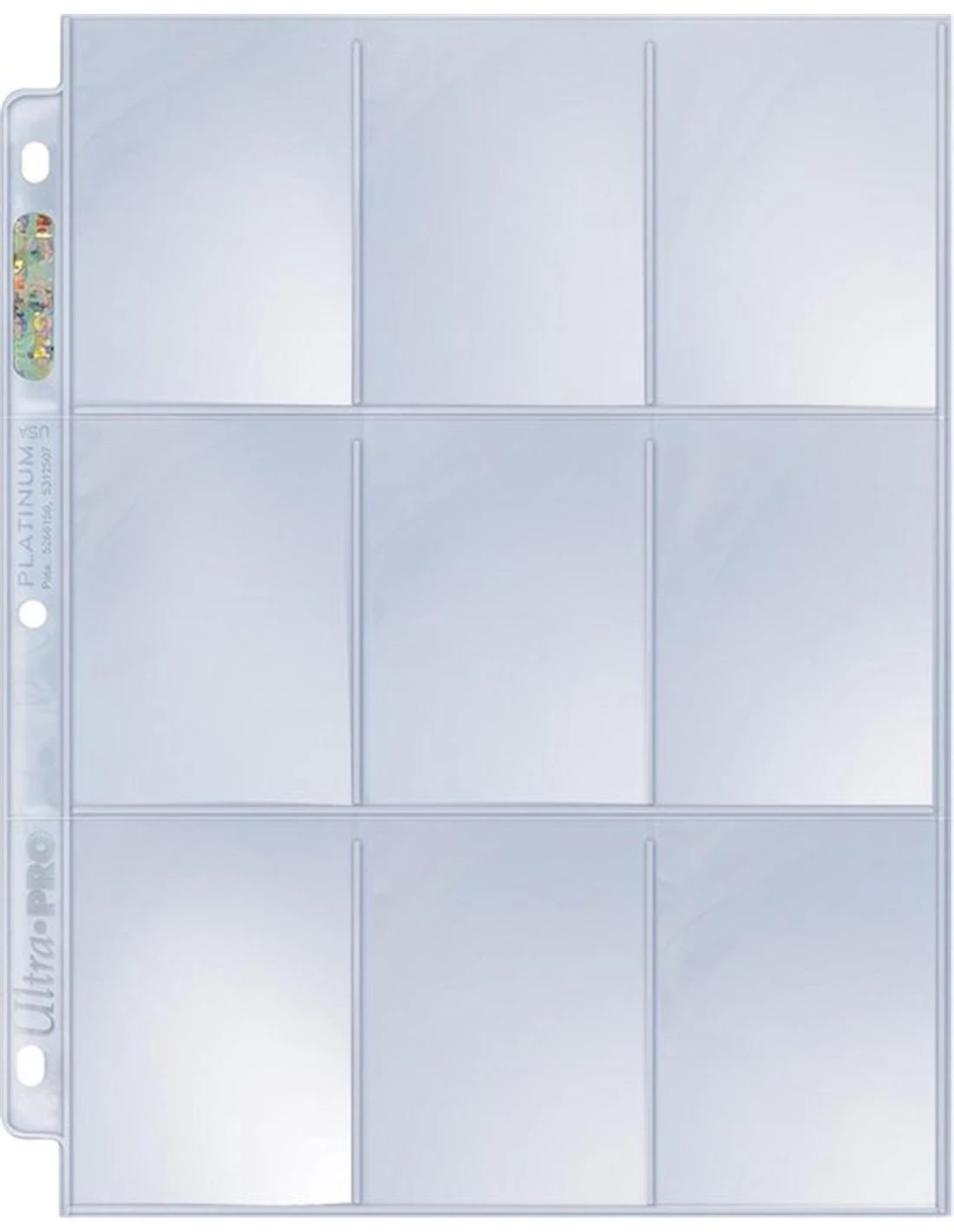 Ultra Pro Hologram Platinum Pages 9-Pocket 11 Hole (100 Stuks) 3 Ultra Pro Hologram Platinum Pages 9-Pocket 11 Hole (100 Stuks)