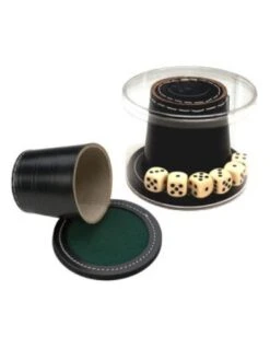 Luxe Lederen Dobbelbeker Set