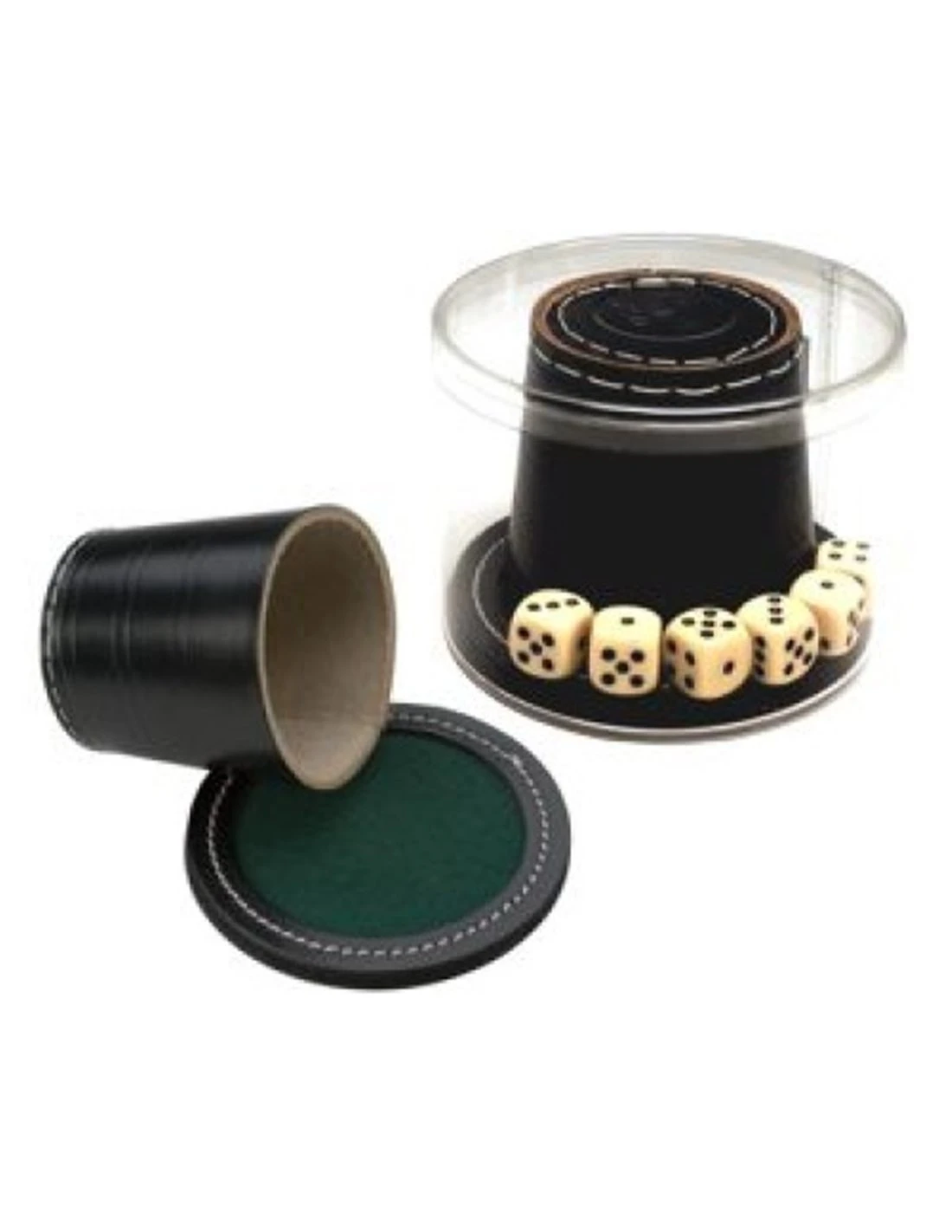 Luxe Lederen Dobbelbeker Set 3 Luxe Lederen Dobbelbeker Set