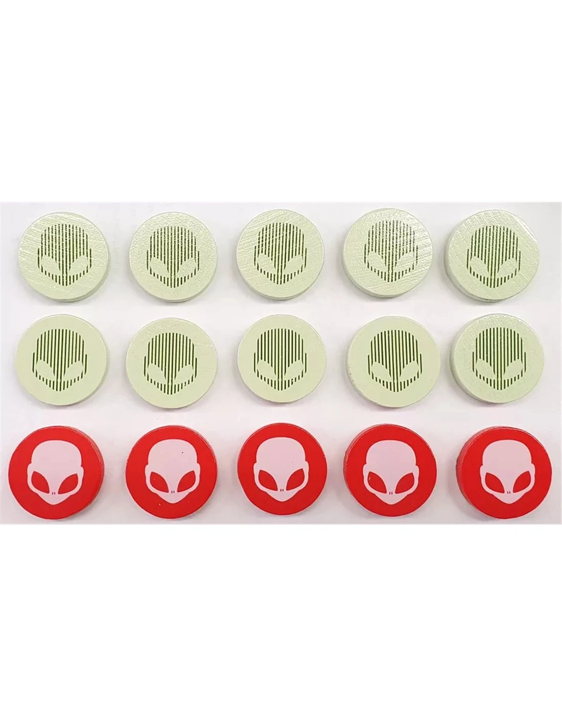 On Mars: Alien Invasion – Heat-Transferred Wooden Alien Action Tokens 3 On Mars: Alien Invasion – Heat-Transferred Wooden Alien Action Tokens