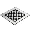 PLAYMAT Chess White 40x40