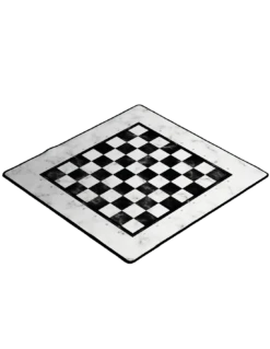 PLAYMAT Chess White 40x40