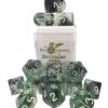 Polyhydral Diceset - 15 Dice: Diffusion Dark Forest -Spel Winkel polyhydral diceset 15 dice diffusion dark forest