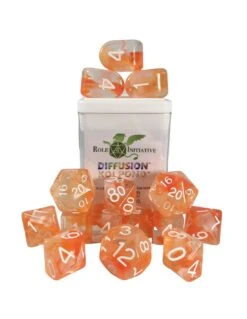 Polyhydral Diceset - 15 Dice: Diffusion Koi Pond