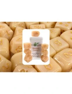Polyhydral Diceset - 7 Dice: Marble Latte
