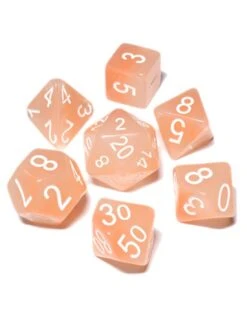 Polyhydral Diceset - 7 Dice: Pixie Wings