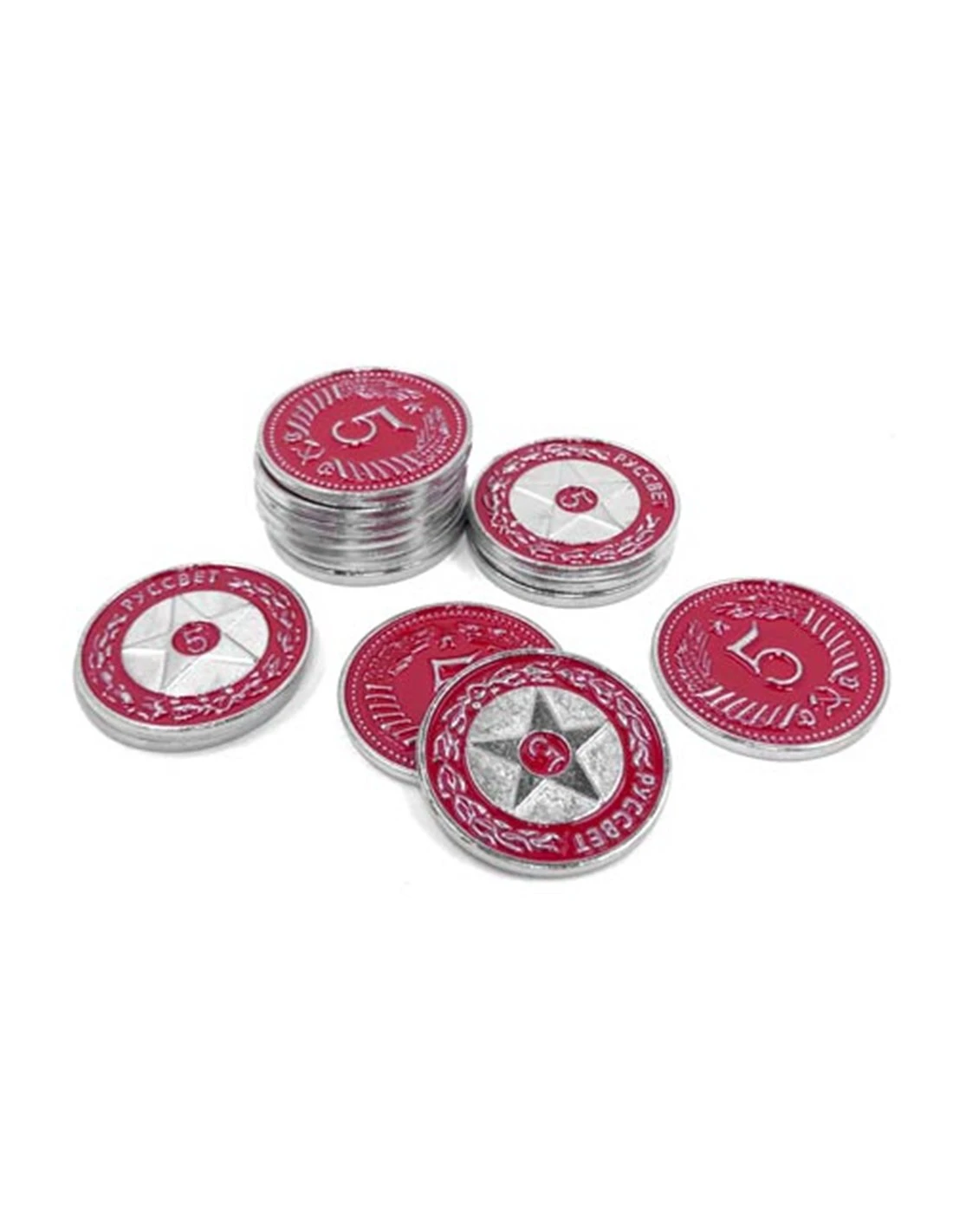 Stonemaier Games Scythe Promo 17 -15 Metal $5 Red Coins 3 Stonemaier Games Scythe Promo 17 -15 Metal $5 Red Coins