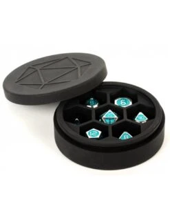 Silicone Round Dice Case Black