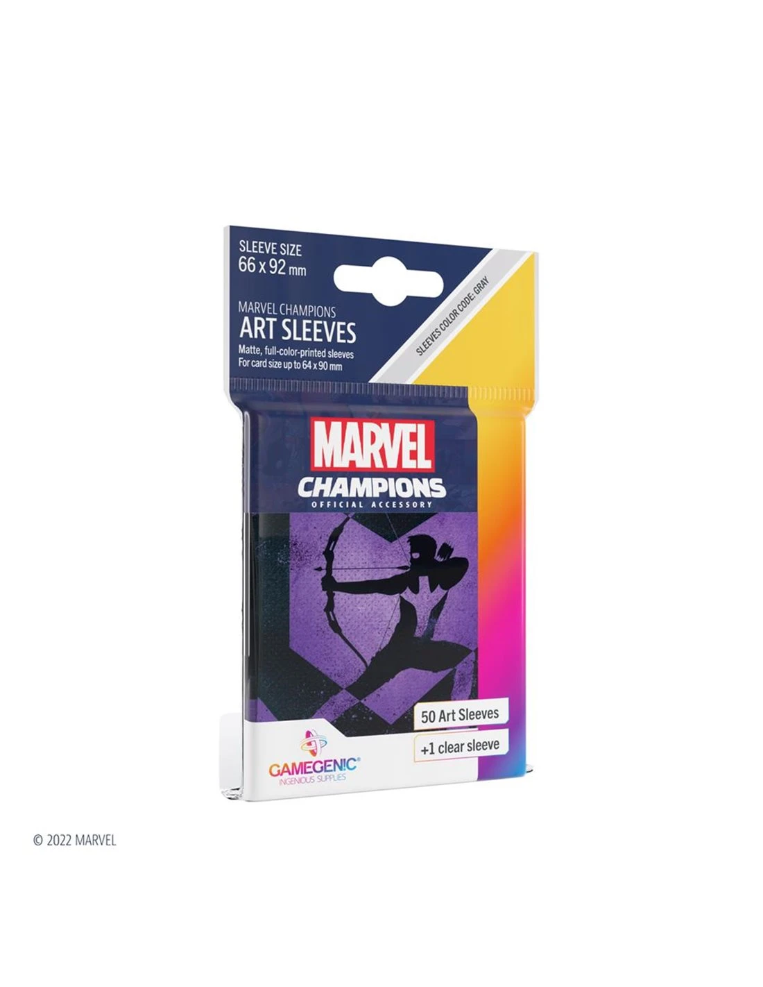 Gamegenic SLEEVES Marvel Champions - Hawkeye 66mm X 91mm (50 Stuks) 3 Gamegenic SLEEVES Marvel Champions - Hawkeye 66mm X 91mm (50 Stuks)