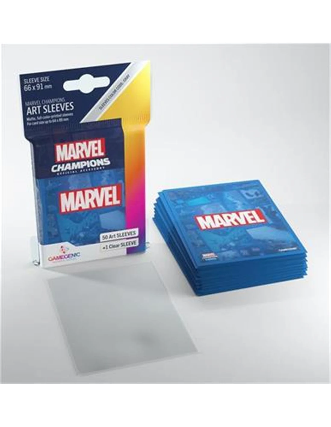 Gamegenic SLEEVES Marvel Champions - Marvel Blue 66mm X 91mm (50 Stuks) 2 Gamegenic SLEEVES Marvel Champions - Marvel Blue 66mm X 91mm (50 Stuks)
