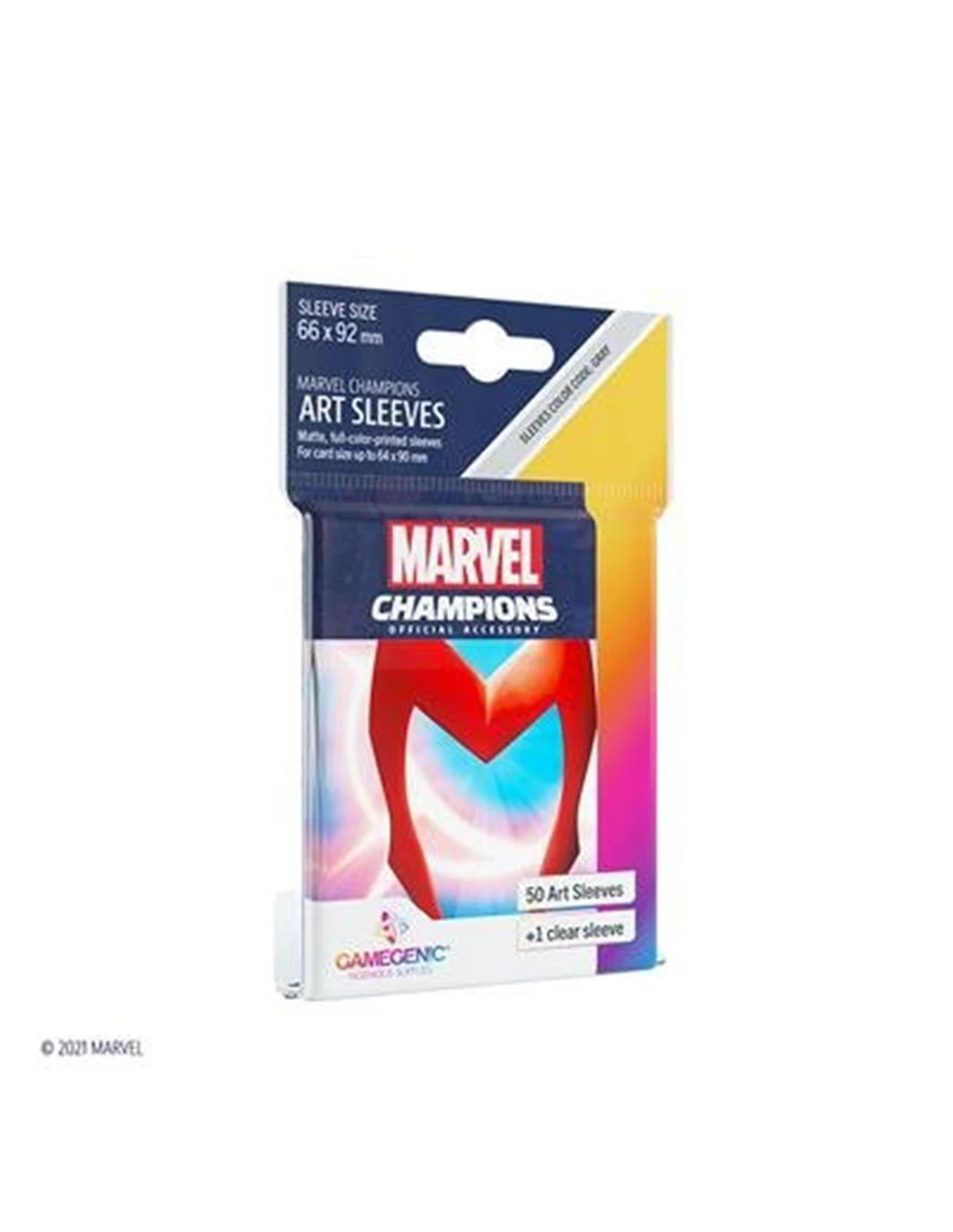 Gamegenic SLEEVES Marvel Champions - Scarlet Witch 66mm X 91mm (50 Stuks) 3 Gamegenic SLEEVES Marvel Champions - Scarlet Witch 66mm X 91mm (50 Stuks)