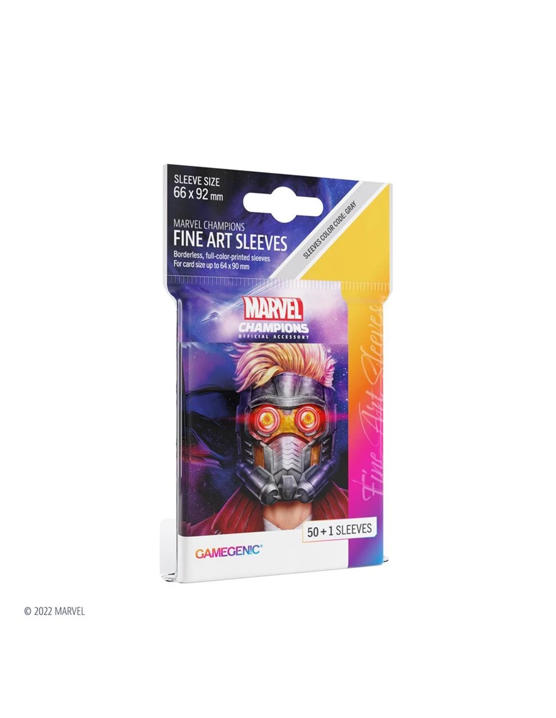 Gamegenic SLEEVES Marvel Champions - Star-Lord 66mm X 91mm (50 Stuks) 3 Gamegenic SLEEVES Marvel Champions - Star-Lord 66mm X 91mm (50 Stuks)
