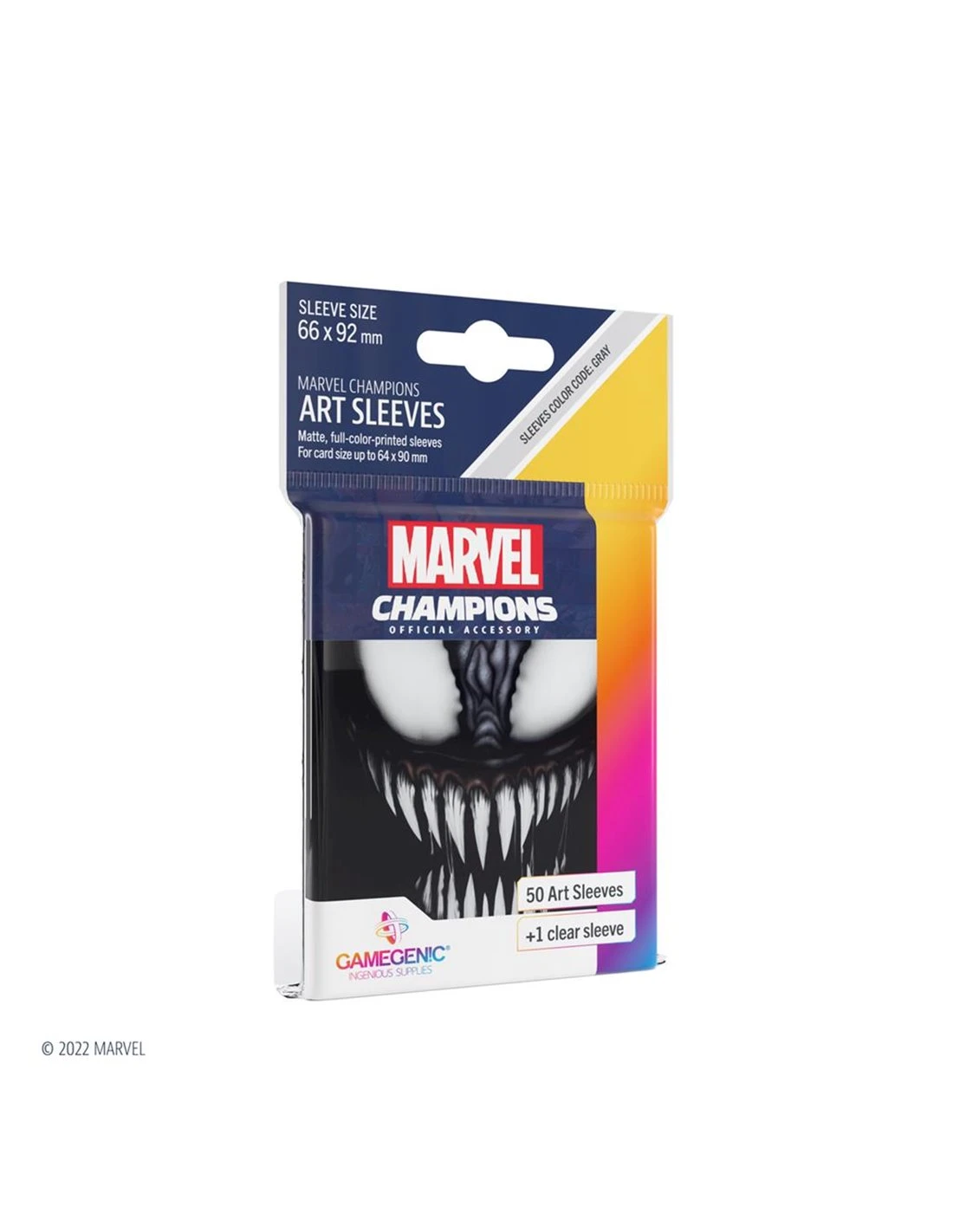 Gamegenic SLEEVES Marvel Champions - Venom 66mm X 91mm (50 Stuks) 3 Gamegenic SLEEVES Marvel Champions - Venom 66mm X 91mm (50 Stuks)