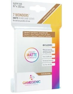 Gamegenic SLEEVES Matte 7 Wonders Sleeves 67x103 Mm