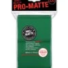 Ultra Pro SLEEVES Pro-Matte Green 66mm X 91mm (100) 1 Ultra Pro SLEEVES Pro-Matte Green 66mm X 91mm (100) -Spel Winkel sleeves pro matte green 100