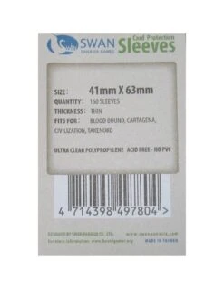 Swan: 41mm X 63mm: Sleeves (160 Stuks)