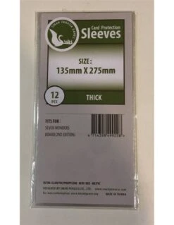 Swan: 7 Wonders Board 135mm X 275mm: Sleeves Thick (12 Stuks)
