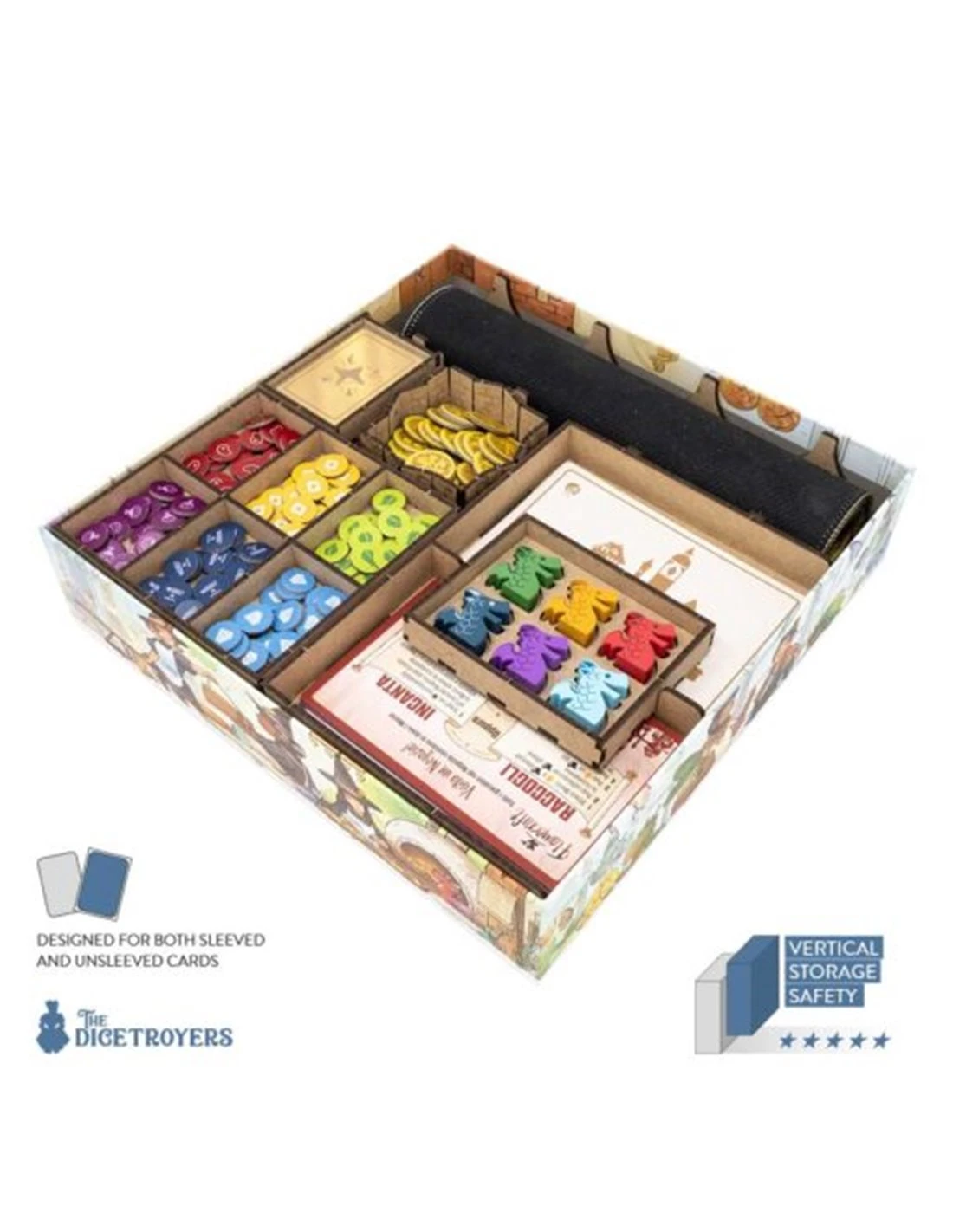 The Dicetroyers Organizer: Flamecraft - Organizer + Player Boards Set 4 The Dicetroyers Organizer: Flamecraft - Organizer + Player Boards Set - Afbeelding 2