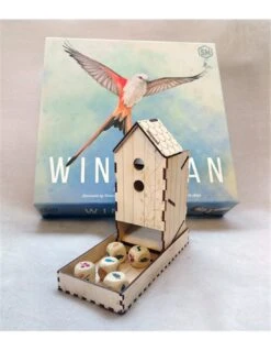 Wooden Wingspan Dice Tower